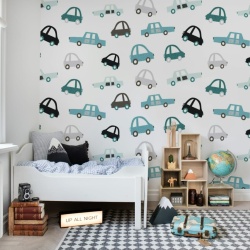 Fototapet, Cars, Blue, Rebel Walls
