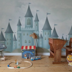 Fototapet, Castle Village, Blue, Rebel Walls - Img 3