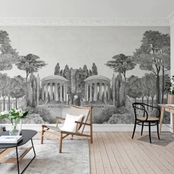 Fototapet, Chatsworth Park, Mirrored Graphite, Rebel Walls - Img 4