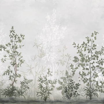 Fototapet, Chinoiserie Haze, Sage Green, Rebel Walls - Img 2