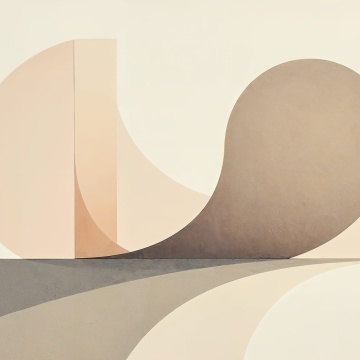 Fototapet, Circle Landscape, Beige, Rebel Walls - Img 2