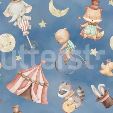 Fototapet, Circus Dream, Blue, Rebel Walls - Img 2