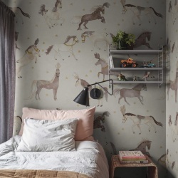 Fototapet, Circus Horses, Beige, Rebel Walls - Img 3