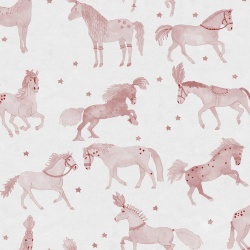 Fototapet, Circus Horses, Pink, Rebel Walls - Img 2