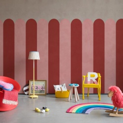 Fototapet, Circus Stripes, Raspberry, Rebel Walls