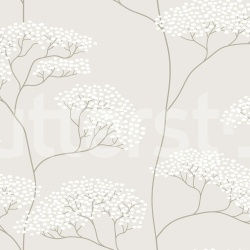 Fototapet, Cow Parsley, Gray, Rebel Walls - Img 2
