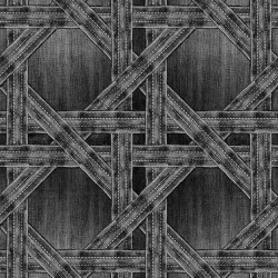 Fototapet, Denim Trellis, Black, Rebel Walls - Img 5