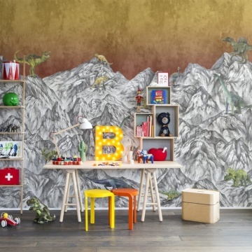 Fototapet, Dinosaur Mountain, Volcano, Rebel Walls - Img 3
