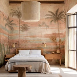 Fototapet, Draa Palms, Rose, Coordonne