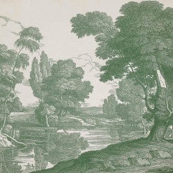 Fototapet Engraving, Green, Coordonne - Img 2