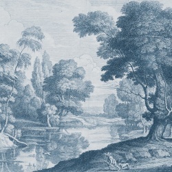 Fototapet, Etching Park, Blue, Rebel Walls - Img 2