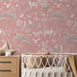 Fototapet Fantastic Forest - Vintage Pink, Kikki Belle - Img 5