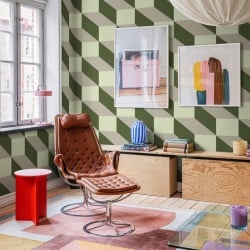 Fototapet, Filled Optic, Green, Rebel Walls - Img 4