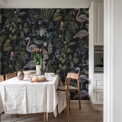 Fototapet, Flamingo Paradise, Midnight, Rebel Walls - Img 3