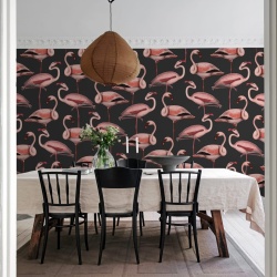 Fototapet, Flamingos, Liquorice, Rebel Walls - Img 3