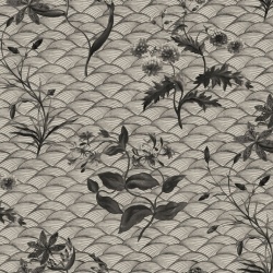 Fototapet, Floral Ripple, Graphite, Rebel Walls - Img 2