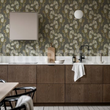 Fototapet, Garland Flora, Brown, Rebel Walls - Img 3