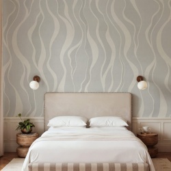 Fototapet, Gentle Lines, Blue, Rebel Walls