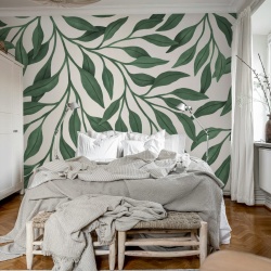 Fototapet, Giant Leaves, Green, Rebel Walls