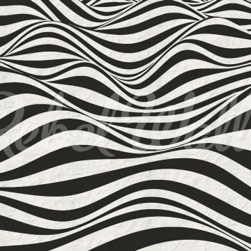 Fototapet, Graphic Hills, Black, Rebel Walls - Img 2