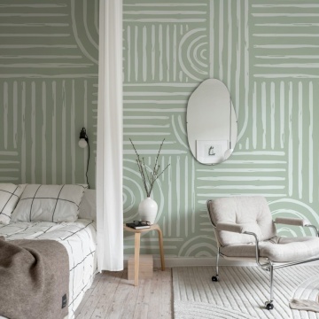 Fototapet, Graphic Vaults, Green, Rebel Walls - Img 3