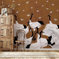 Fototapet Grus Japonesis in Ochre, VLAdiLA