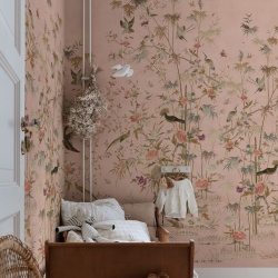 Fototapet lavabil, Chinoiserie Garden, Pink, Sandberg - Img 3