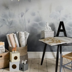 Fototapet lavabil, Vilda Misty Blue, Sandberg