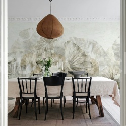 Fototapet, Lotus Leafs, Beige, Rebel Walls - Img 3