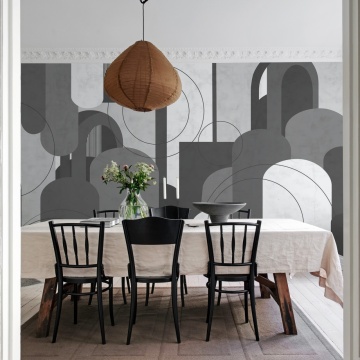 Fototapet, Lovely Arches, Graphite, Rebel Walls - Img 3