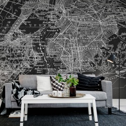 Fototapet, Map of NY, Rebel Walls