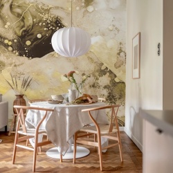 Fototapet, Marble Stream, Gold, Rebel Walls - Img 4