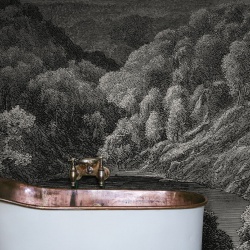 Fototapet, Mystery Lake, Vintage, Rebel Walls