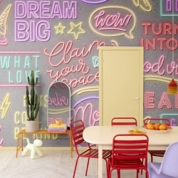 Fototapet, Neon Vibes, Concrete, Rebel Walls