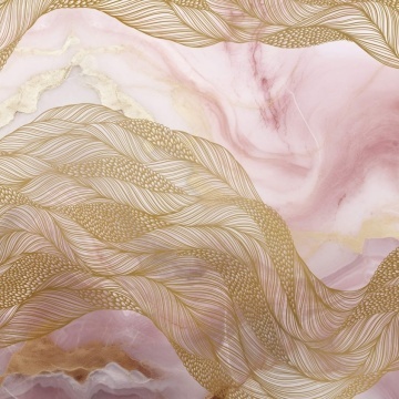 Fototapet, Opulence Flow, Pink Marble, Rebel Walls - Img 2