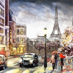 Fototapet, Painting Paris, Rebel Walls - Img 2