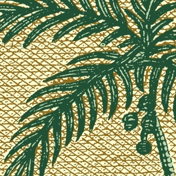 Fototapet, Palm Beach, Yellow, Rebel Walls - Img 4