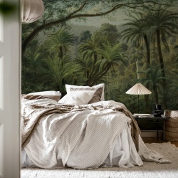 Fototapet, Palm Landscape, Green, Rebel Walls