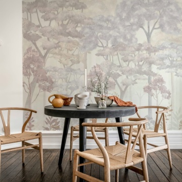 Fototapet, Pastel Forest, Pink, Rebel Walls - Img 3