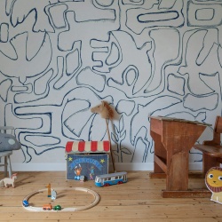 Fototapet, Peaceful, Blue, Rebel Walls
