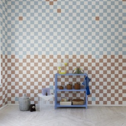 Fototapet, Pixels, Orange & Blue, Rebel Walls - Img 1