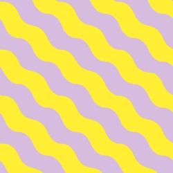 Fototapet, Polka Stripe, Lilac & Yellow, Rebel Walls - Img 2