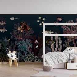 Fototapet Roaring Reef - Blue, Kikki Belle - Img 3