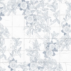 Fototapet, Rose Tiles, Blue, Rebel Walls - Img 6