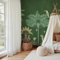 Fototapet, Savanna Chic, Green, Rebel Walls - Img 3