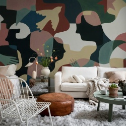 Fototapet, Silent Conversation, Multi, Rebel Walls