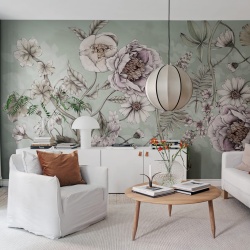 Fototapet, Spring Flower, Green, Rebel Walls
