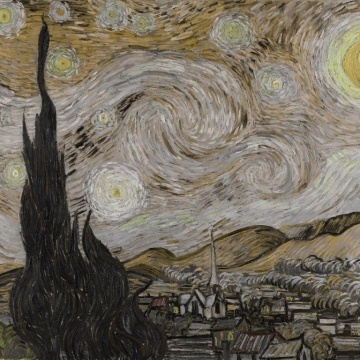 Fototapet, Starry Night, Brown, Rebel Walls - Img 2