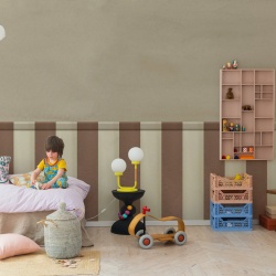Fototapet, Striped Panel, Brown, Rebel Walls