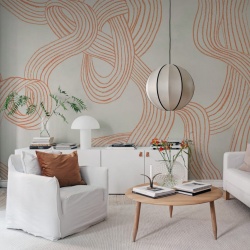 Fototapet, Stripes Repeatable, Orange, Rebel Walls - Img 4